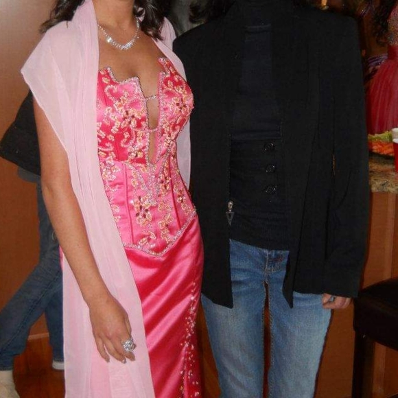 Coral Custom Prom Dress - Picture 7 of 16